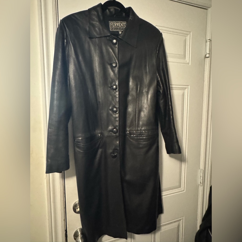 Ferwente Black Leather Jacket
